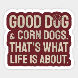 Corn Dog Lover Sticker